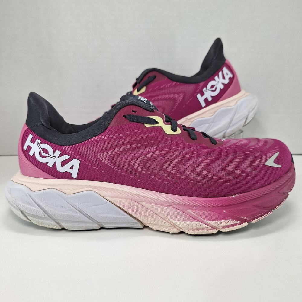 Hoka One One Arahi 6 Wide Womens 8.5D Pink Festival Fuchsia 1123197 FFIR Shoes